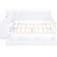 Lit de jour blanc avec 3 tiroirs et rangement supplémentaire - Bois de pin pour chambre à coucher pleine grandeur-1518591663-1518591660