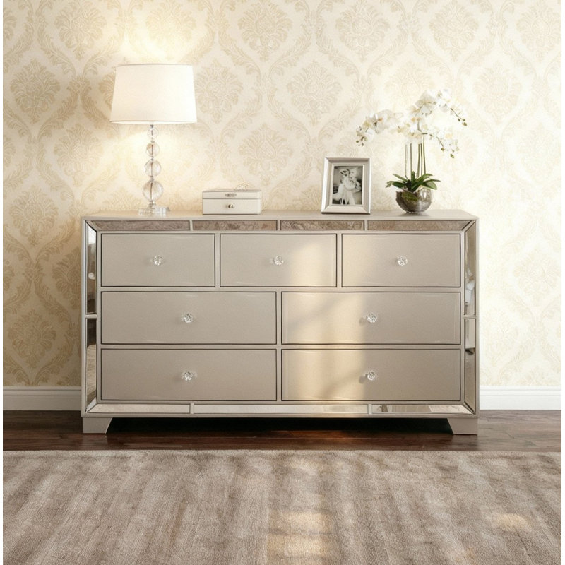 Fazeley 7 - Drawer Dresser, Silver