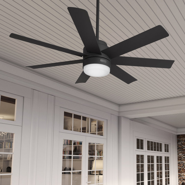 52" Brazos ENERGY STAR® 7-Blade Standard Ceiling Fan with Remote Control and LED Light Kit Included
