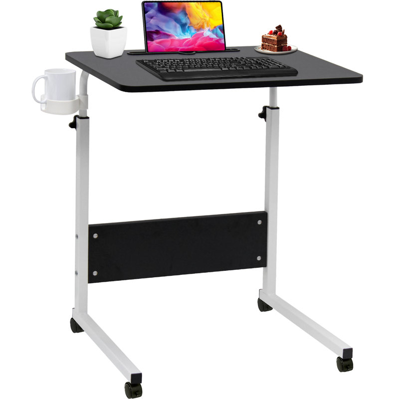 Adjustable Computer Desk, 69cm H x 60cm W x 40cm D, Black