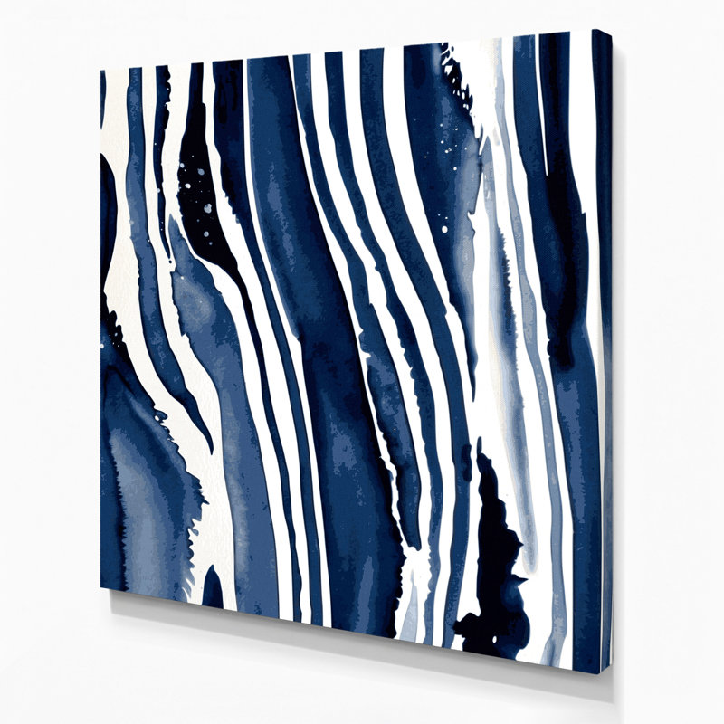 Art mural sur toile DiagonalStripes, H 32 po x l 32 po
