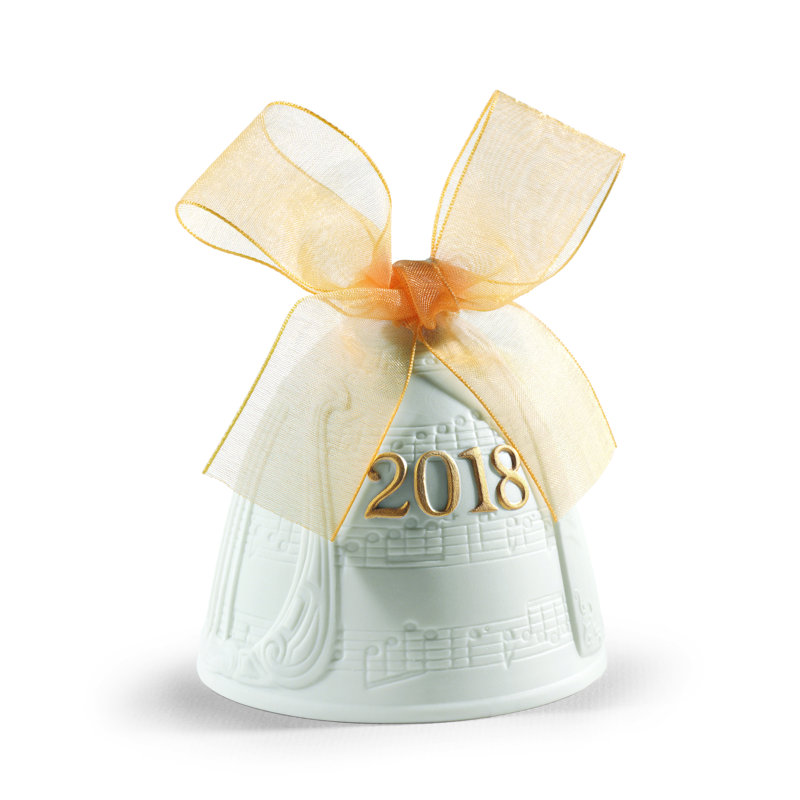 Figurine de cloche de Noël, Doré