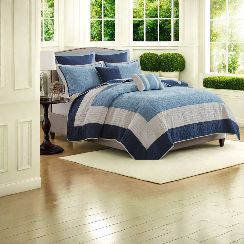 Reversible King Cal King Microfiber Bedding Sets, Medallion Style For Home
