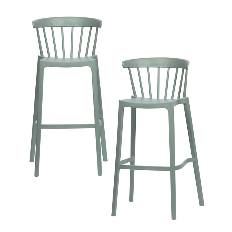 Bliss Outdoor 77cm Bar Stool, Green
