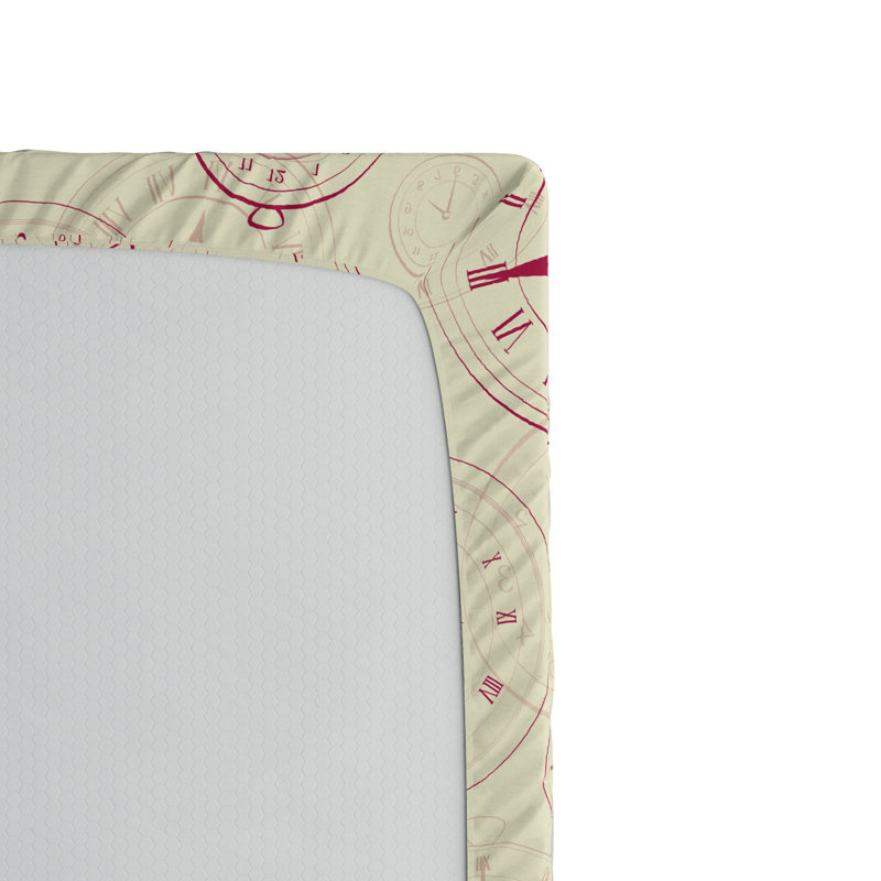 Microfiber Geometric Fitted Sheet, Full Fitted Sheet