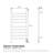 Brushed Nickel  Heated Towel Rack For Bathroom,Wall Mounted With Intelligent Touch Screen Timer, 9-Bar Towel Warmer, 304 Stainless Steel Polished, Plug-In/Hard-Wired
