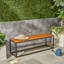 BANC EN BOIS ET MÉTAL JECO INDUSTRIAL
