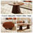 31"-55" Expandable Oval Coffee Table, Walnut