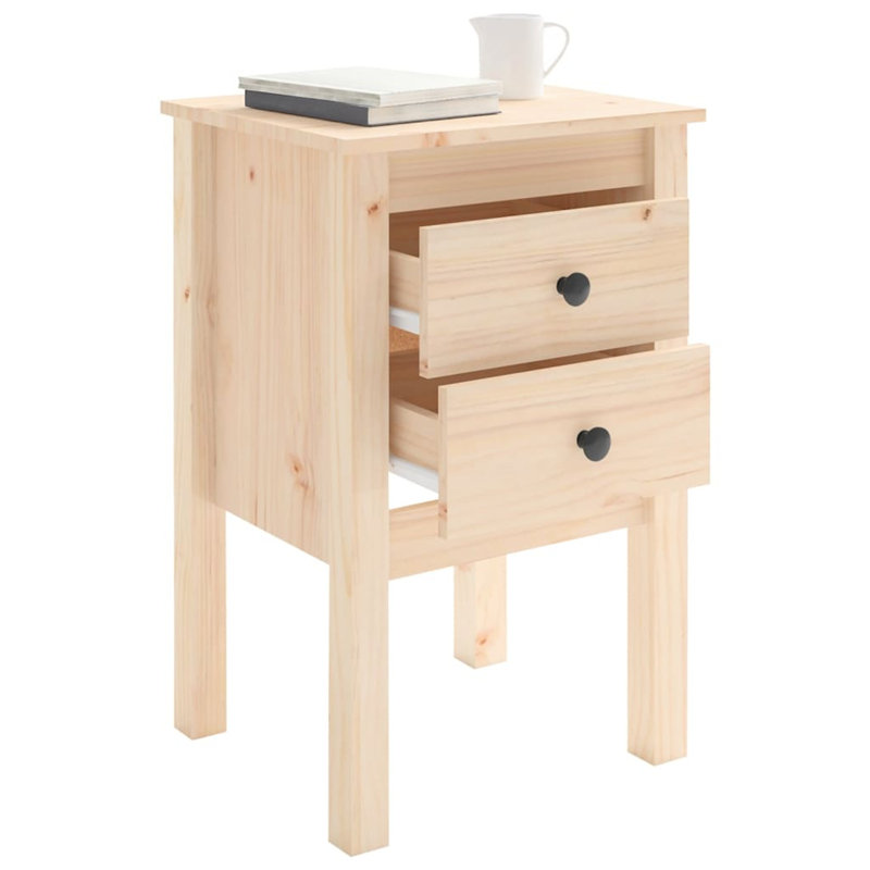 40cm W Bedside Table, Brown