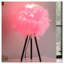 Lampe de table à trépied 20,5 po Hot Pink Feather-199844224