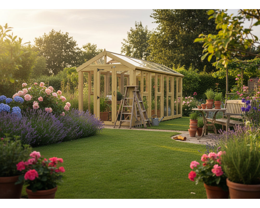 6x16 Glass Green House