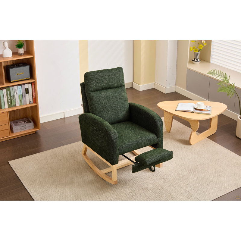 Chaise berçante Modern, Vert foncé