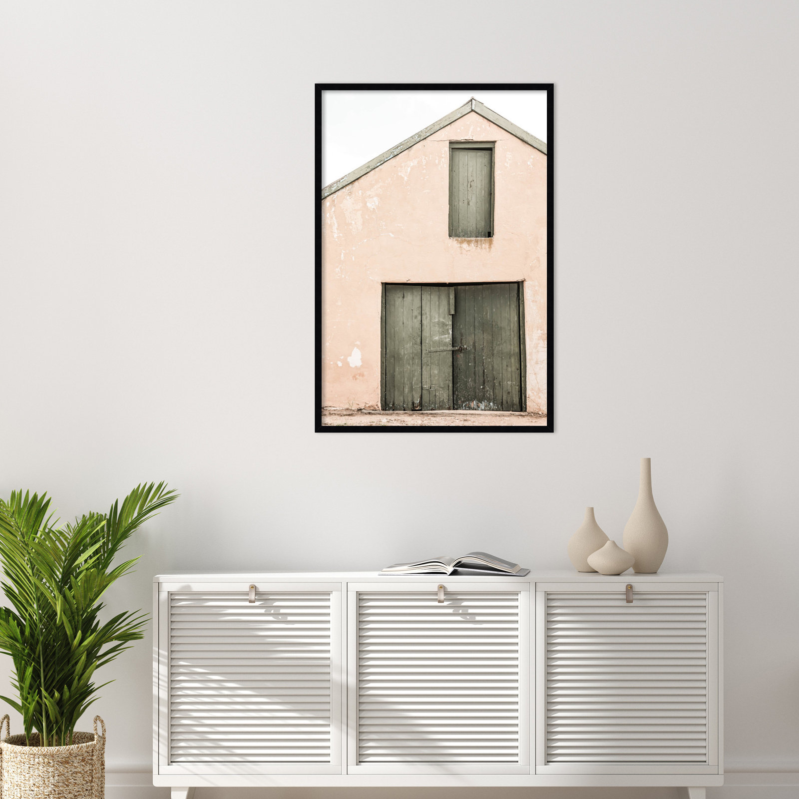 Pineland "Karoo Farm House" Print, Black, 41" H x 28" W
