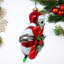 Ornement de Noël en verre paresseux et canne de bonbon