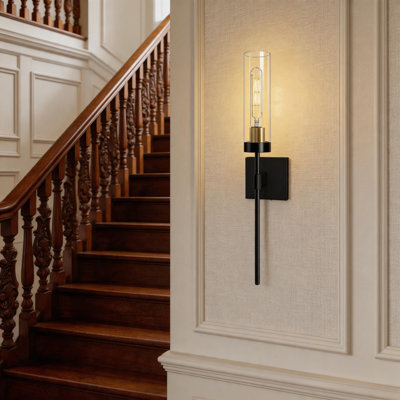 Applique murale à piles avec télécommande, lumière murale sans fil à intensité variable pour le couloir du salon de la chambre à coucher