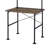 Rustic Oak And Black 2-Shelf Writing Desk