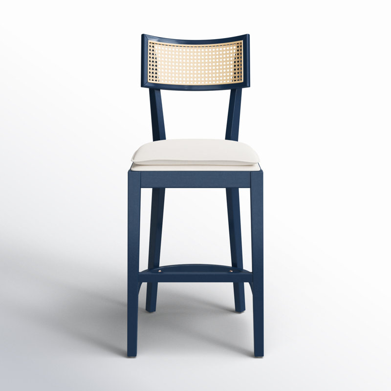 Tarrington Stool, Natural/Navy, Counter Stool (26.6" Seat Height)