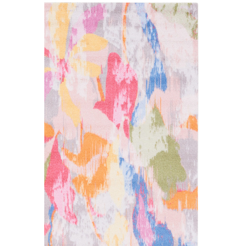 Hadria 100 Performance Floral Rug, Rectangle 4' x 6'