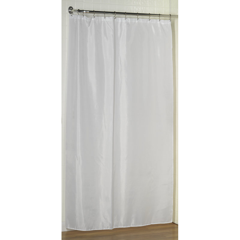 Doublure de rideau de douche simple, Blanc