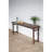 Kalalou Console Table 30"H, Reclaimed Antique Wood Folding Table, Rustic Brown Distressed Finish