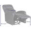 Sadina 25.6cm Wide Standard Recliner-1541928260