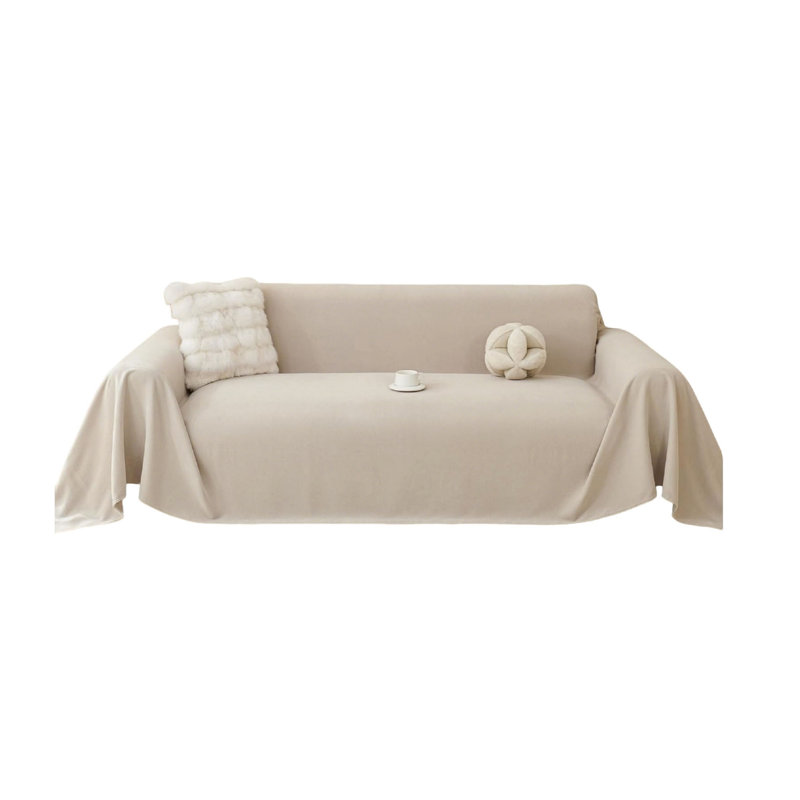 Chenille Box Cushion Sofa Slipcover