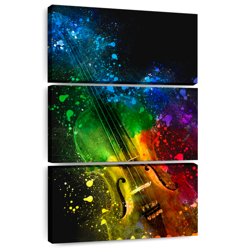 Abarca Rainbow Violin, 50" H x 32" W