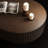 Alethia 45'' Solid Wood Fluted Rounded Rectangle Coffee Table in Red Oak & White Ash-1301811618