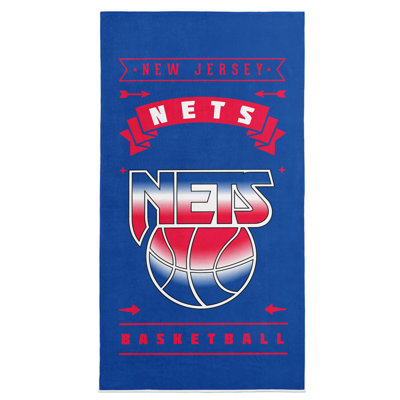 Northwest Nba Hardwood Classics Nets Printed Beach Towel In Blue