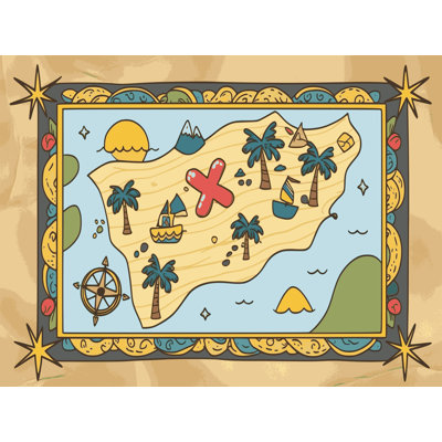 Tapis lavable Sunside Sails Pirates Ocean Kids_Pir021