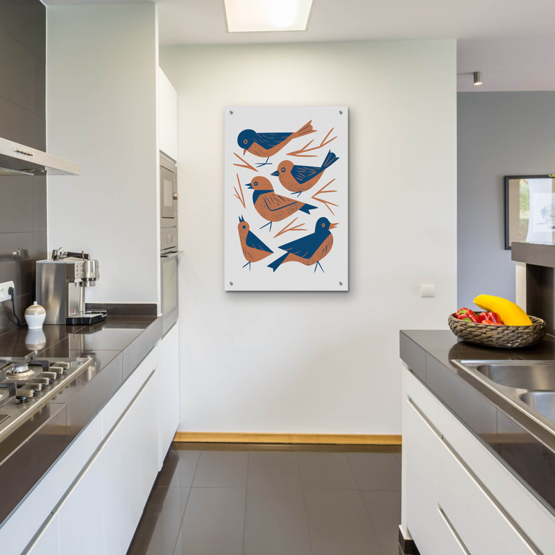 Art mural épique «Hello Songbirds» par Renea L. Thull, 24 po x 36 po, H 36 po x l 24 po