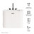 Zia 24" Wall-Mount Bathroom Vanity With Marble Sink-111150382