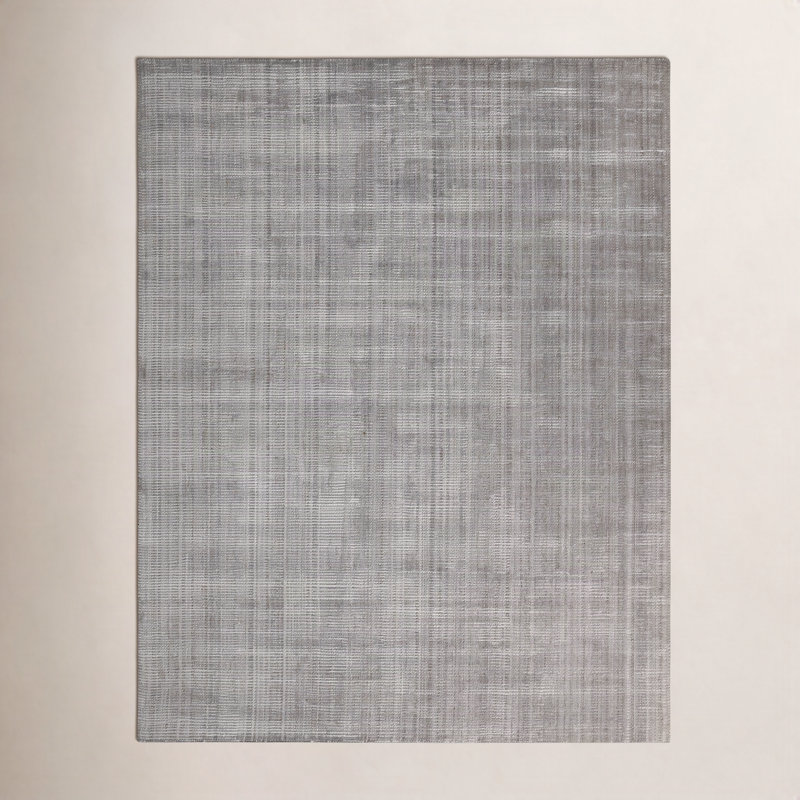 Tapis taupe tissé à la main Elroy, Rectangle 9 pi x 12 pi