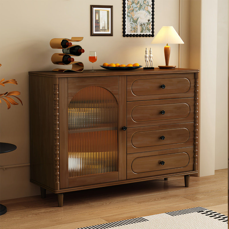 Buffet de rangement de style nordique, Noyer