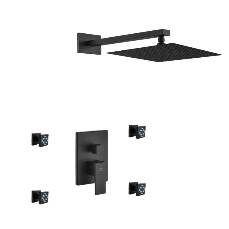 Aqua Piazza Complete Shower System with Rough in-Valve