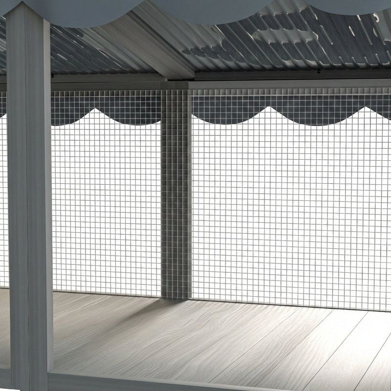 Wooden Cat Catio Window Box Enclosure, Expandable Window Perch House, Secure Indoor Outdoor Haven For Multi Cats