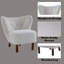 Fauteuil à oreilles capitonné de 34 po de largeur Mannox