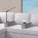Sofa Armrest with Cupholder,Large Storage Couch Armrest with Removable Phone Stand&Reading,Beige