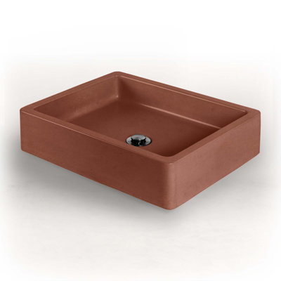 Newterra Handmade Rectangular Vessel Bathroom Sink