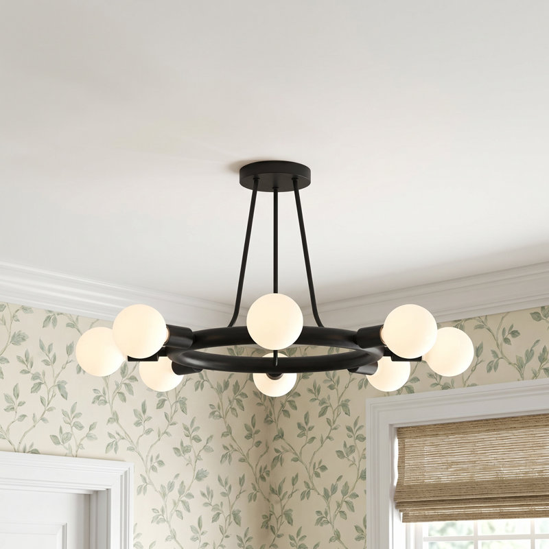 Riane 8 Light Black Ceiling Mount