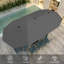 Parasol de terrasse à double face 15 pi avec lumières solaires et télécommande à 12 lumières DEL avec poignées à bouton-203916216