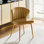 Fauteuil d'appoint moderne en velours avec dossier capitonné Euclid H 29 po