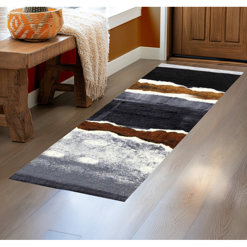 Tapis de couloir lavable une pièce Outlaw, Tapis de couloir 2 pi 4 po x 6 pi 3 po