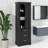 Tall Storage Cabinet Boasting Three Drawers And Adjustable Shelves-1352568220