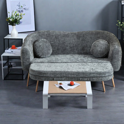 Compression Convertible Sofas, 86 Inch Chenille Modern Home Recliner