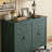 Sideboard Cabinet with Carved Roman Column Legs