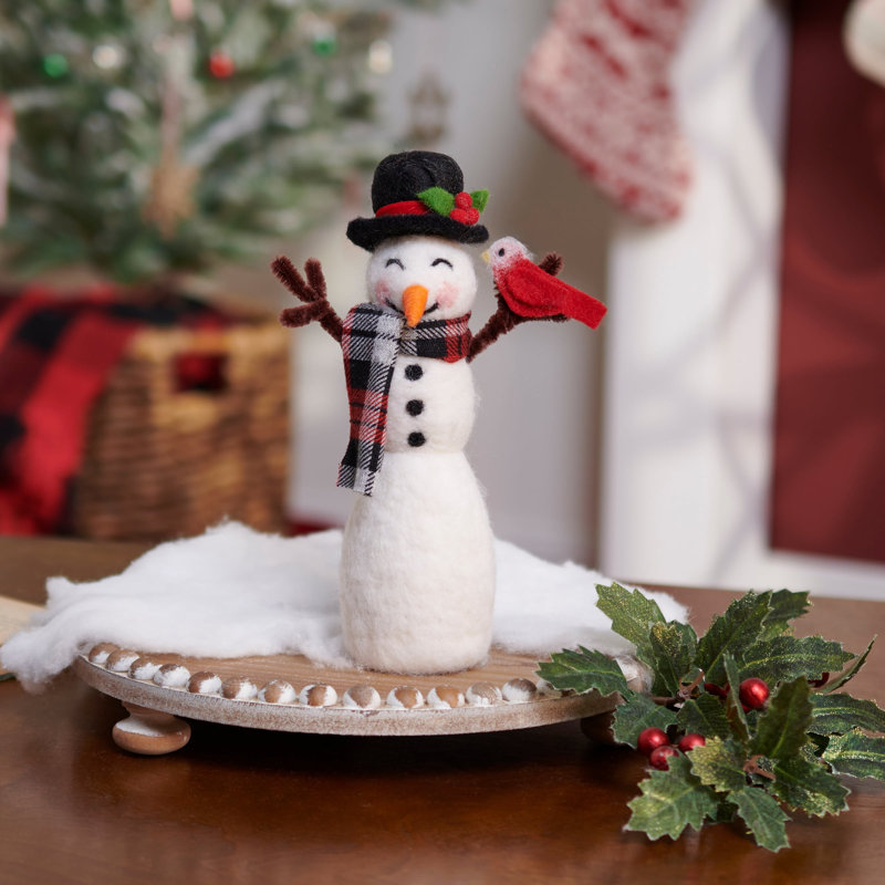  Bonhomme de neige et cardinal bestiole