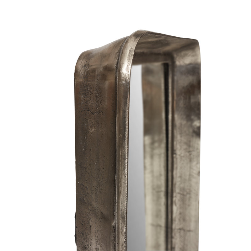 Vinod Wall Mirror, Vintage Silver