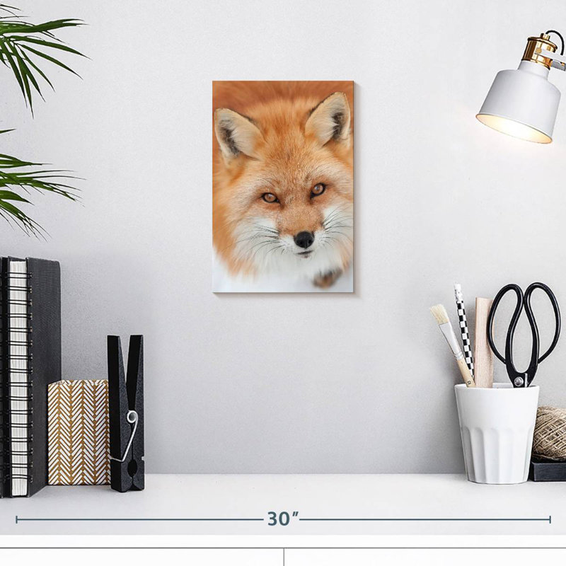 Brampt Fluffy Red Fox, 12" H x 8" W