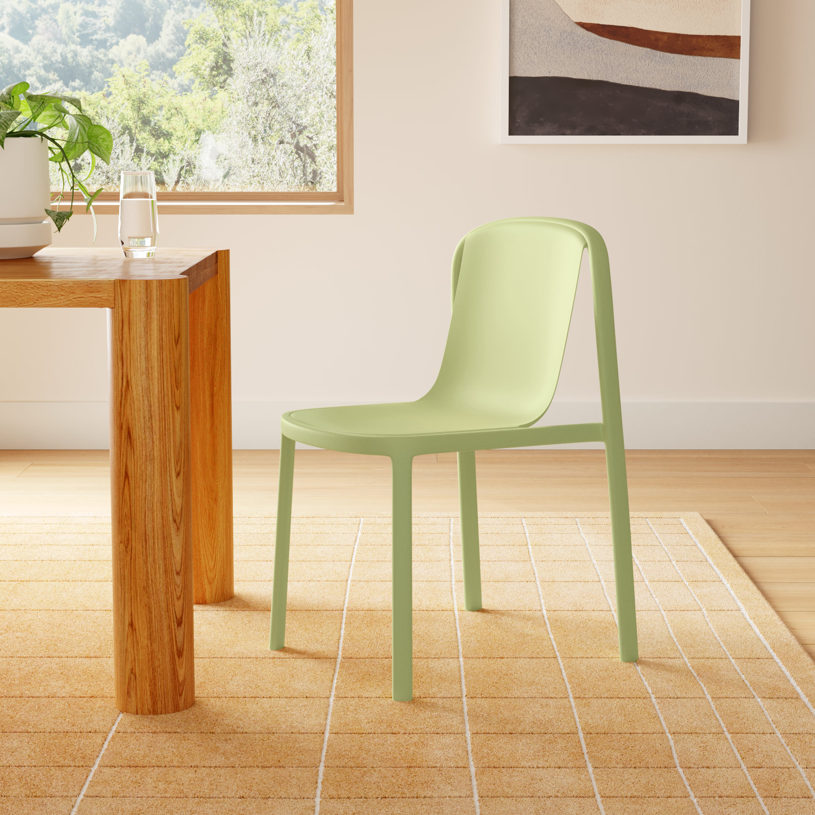 Decade Dining Chair, Celery